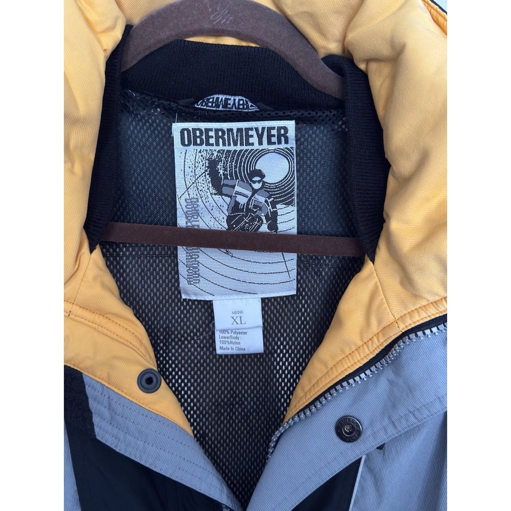 Double Diamond Jacket Mens Large Yellow Ski Snowboard 2019 Deer Valley - Picture 7 of 10